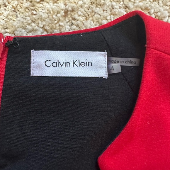 Calvin Klein Women’s Classy Fitted Knee-Length Red Dress. Size 4. Like-New! - Picture 7 of 10